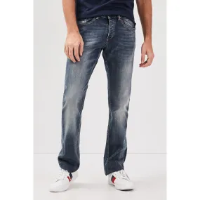 Jeans homme regular effet used en coton | 3 Suisses