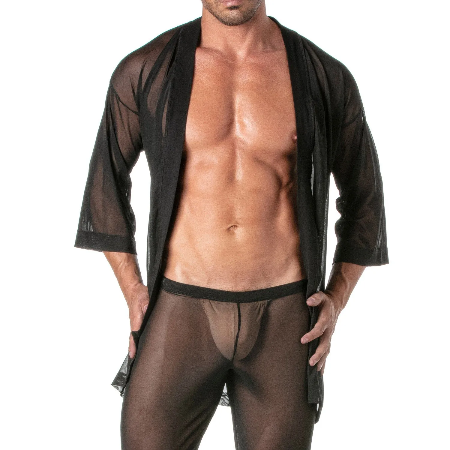 Kimono transparent Tof Paris - TOF Paris : vente peignoirs homme et...