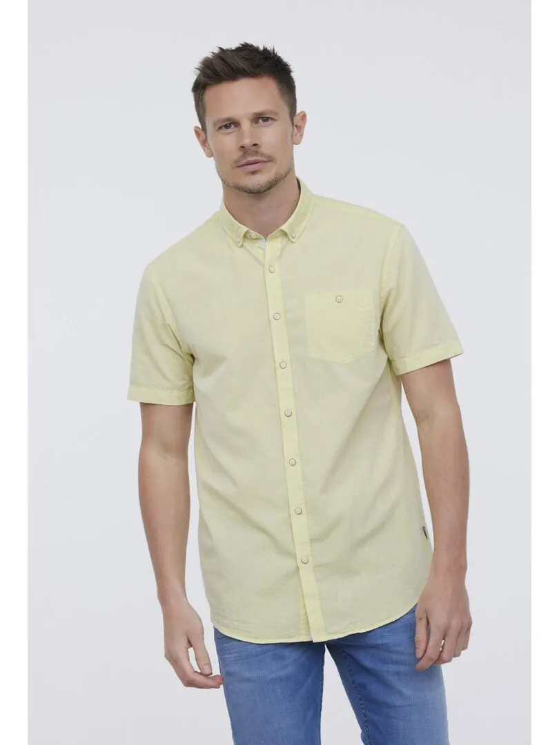 Lee Cooper - Chemise manches longues coton regular DOLANO - Jaune