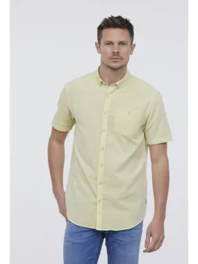 Lee Cooper - Chemise manches longues coton regular DOLANO - Jaune