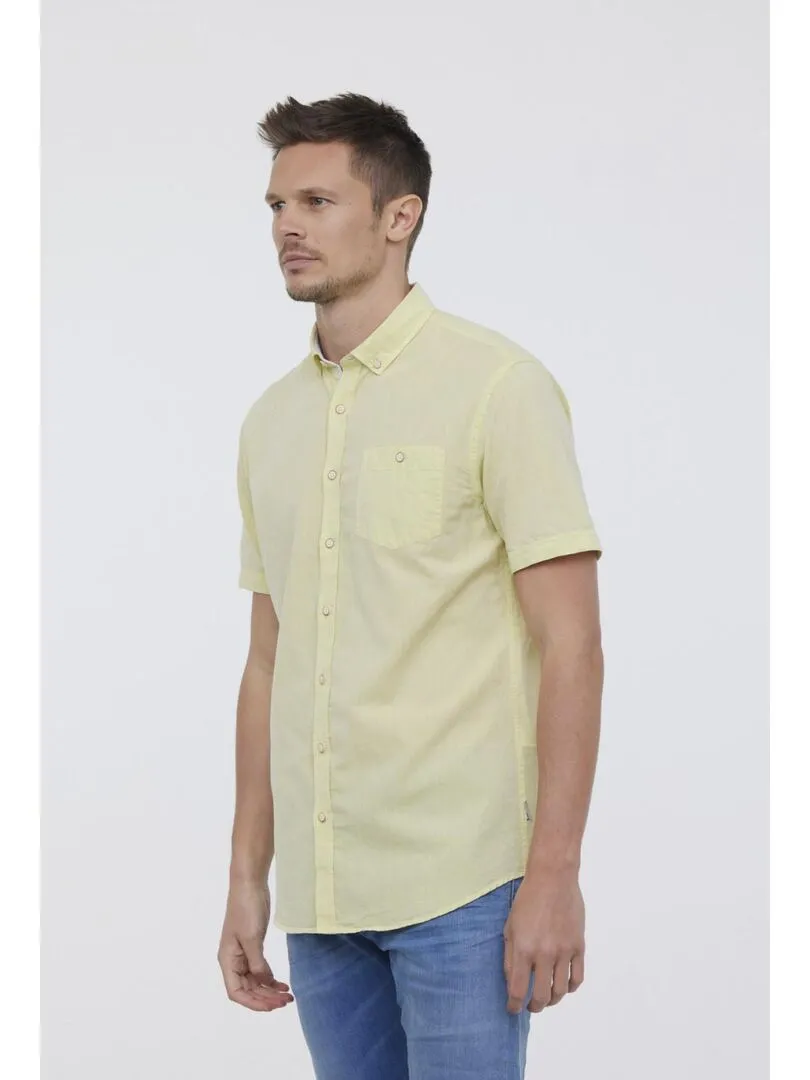 Lee Cooper - Chemise manches longues coton regular DOLANO - Jaune