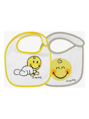 Lot de 2 bavoirs bébé Kinousses - Jaune