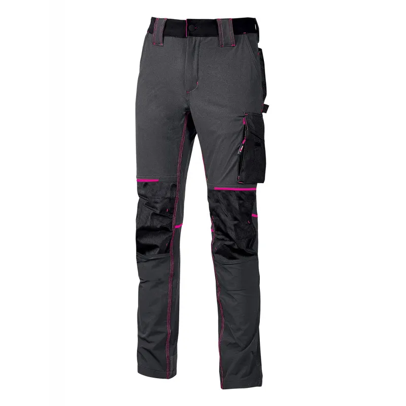 Pantalon de travail stretch femme multipoches | U-Power Vêtements