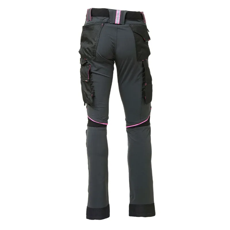 Pantalon de travail stretch femme multipoches | U-Power Vêtements