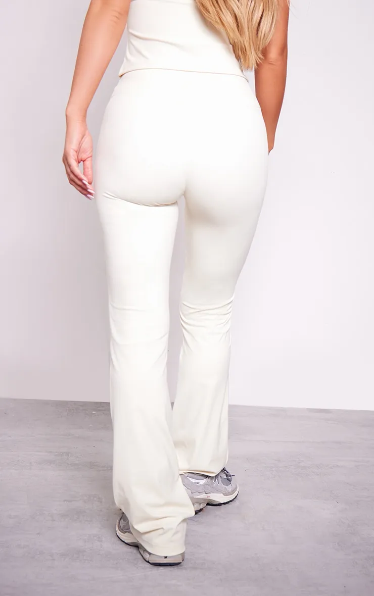 Pantalon de yoga droit sculpt crème