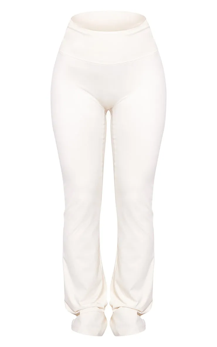 Pantalon de yoga droit sculpt crème