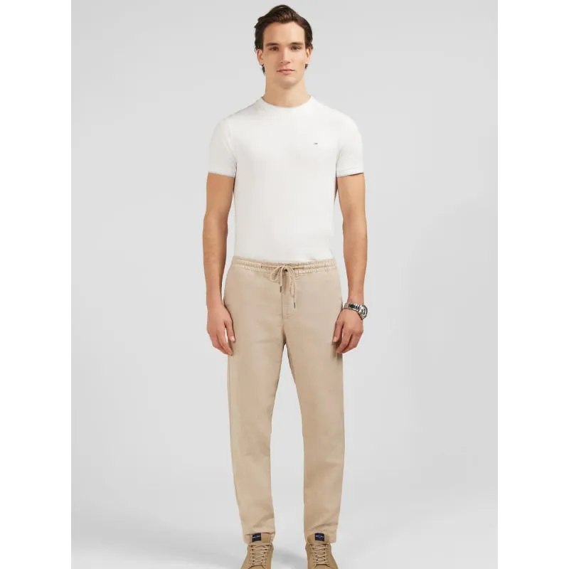 Pantalon denton structuré bleu marine homme - Tommy Hilfiger | wimod