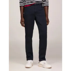 Pantalon denton structuré bleu marine homme - Tommy Hilfiger | wimod