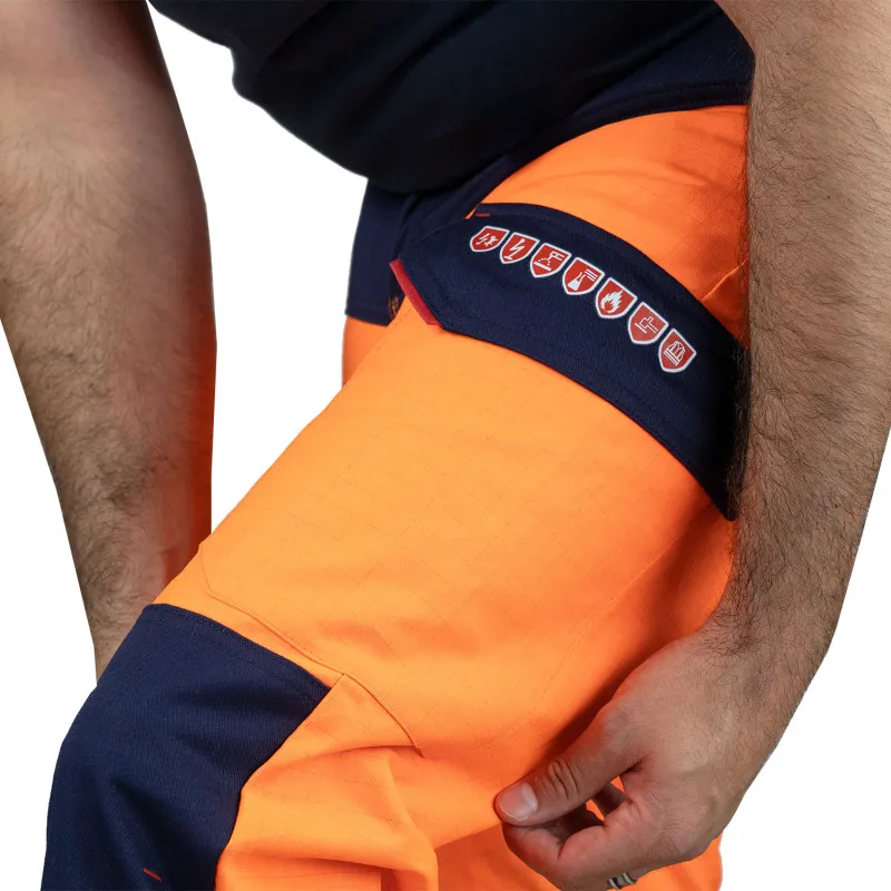 Pantalon multirisques haute visibilité classe 1 | Vêtements zone ATEX