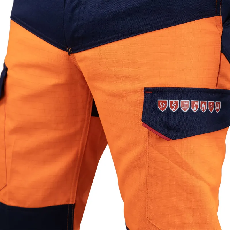 Pantalon multirisques haute visibilité classe 1 | Vêtements zone ATEX