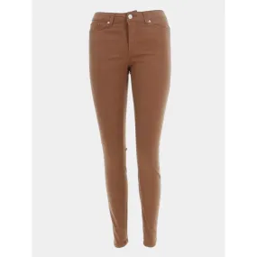 Pantalon slim vea marron femme - Vero Moda | wimod