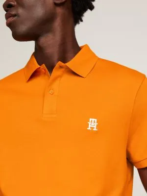 Polo coupe standard en interlock TH Monogram | Orange | Tommy Hilfiger