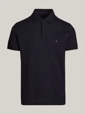 Polo coupe standard en tricot point bulle | Bleu | Tommy Hilfiger