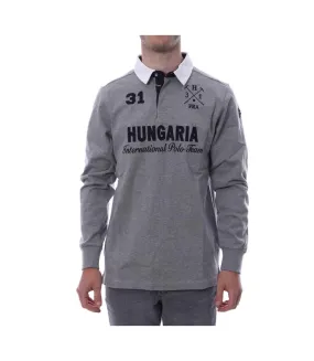 Polo gris homme Hungaria International Polo Team