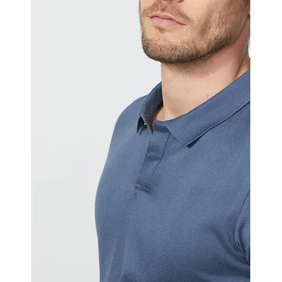 Polo jacquard chevrons - stone - IKKS men