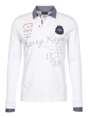 Polo manches longues garçon ECAZBI - HARRY KAYN - Blanc