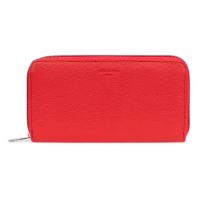 Portefeuille long Cuir CONFORT Fraise Liz | 3 Suisses