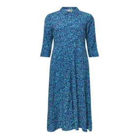 Robe chemise Turquoise en viscose Iris bleu | 3 Suisses