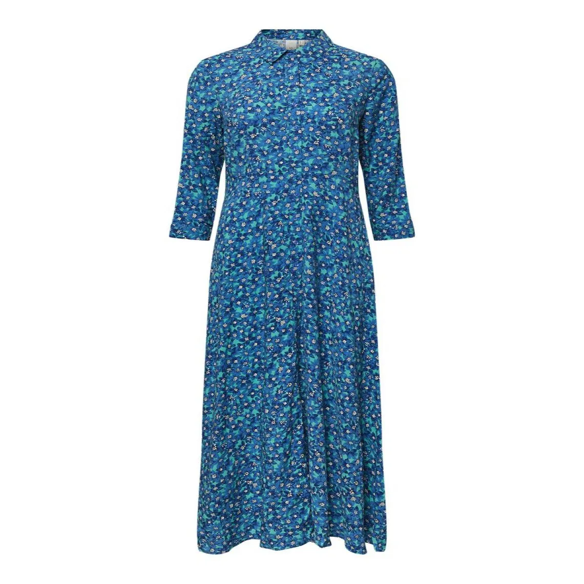 Robe chemise Turquoise en viscose Iris bleu | 3 Suisses