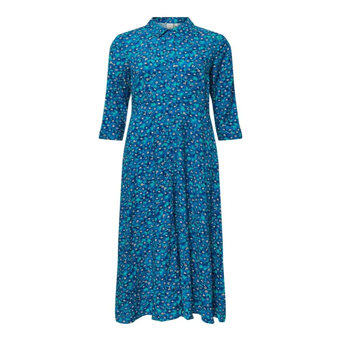 Robe chemise Turquoise en viscose Iris bleu | 3 Suisses