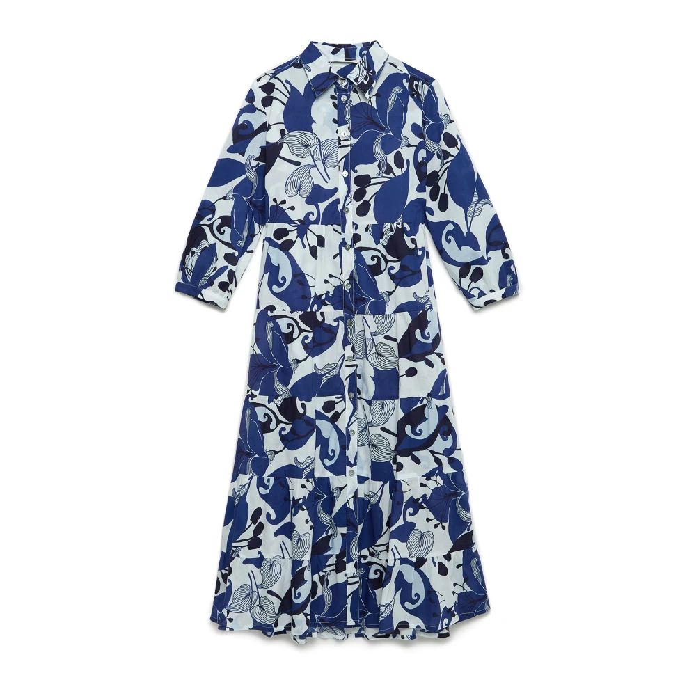 Robe Midi Florale avec Volants