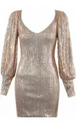 Robe midi moulante à sequins -  Morango, vêtements pour femme