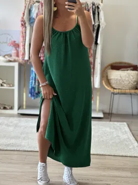 Robe PAILLETTES Vert gazon