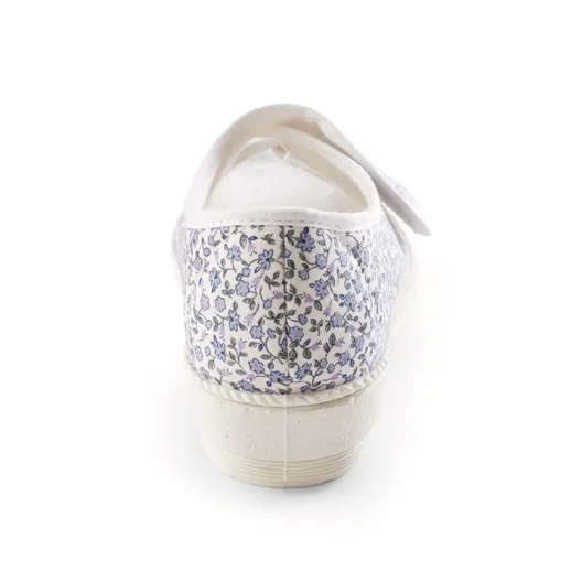 Sandales coton Colette bleu ou fleurs