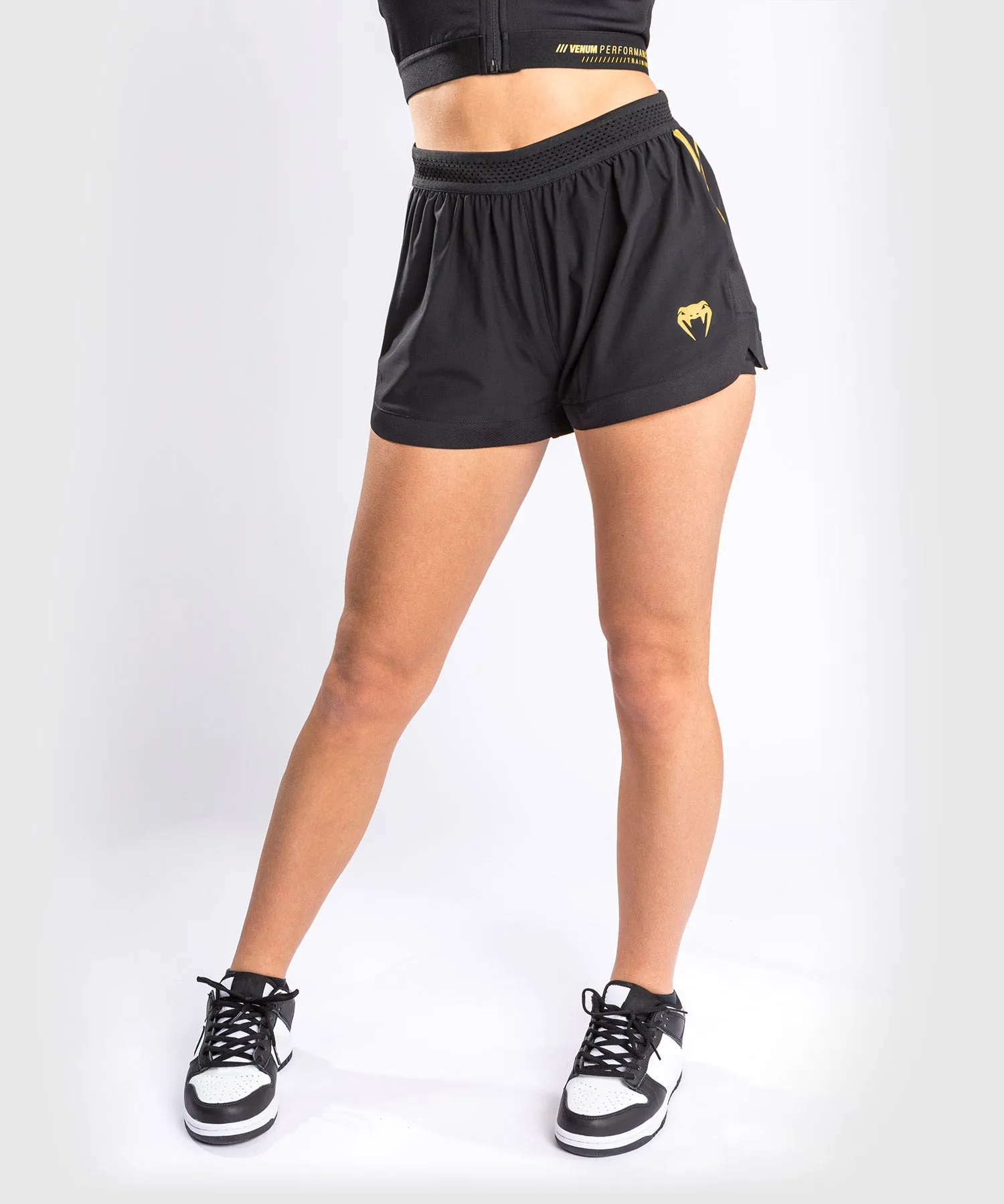 Short de Fitness Femme Venum Tempest 2.0 – Noir/Or