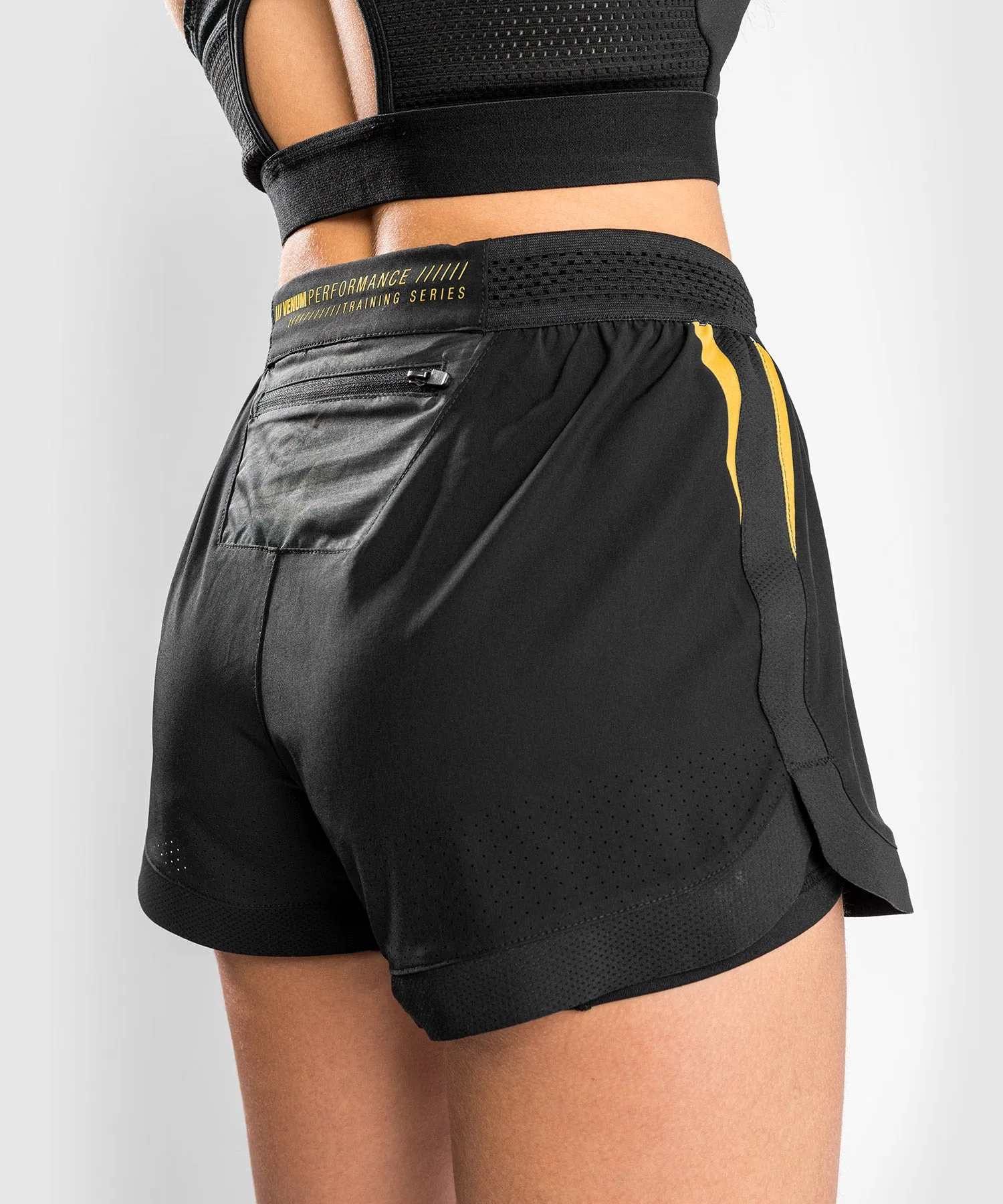 Short de Fitness Femme Venum Tempest 2.0 – Noir/Or