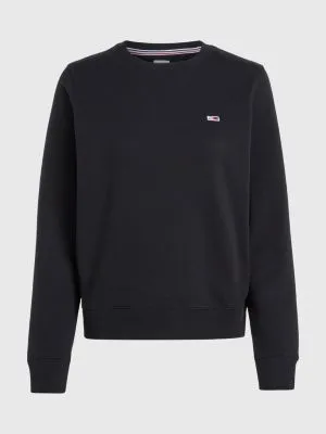 Sweat coupe standard en pur coton | Noir | Tommy Hilfiger