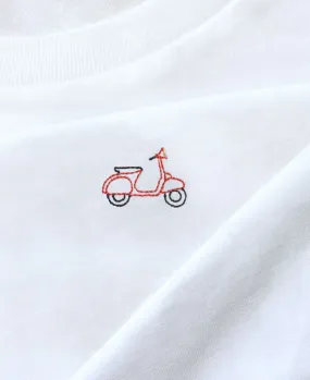 T-Shirt homme Scooter vintage (brodé)