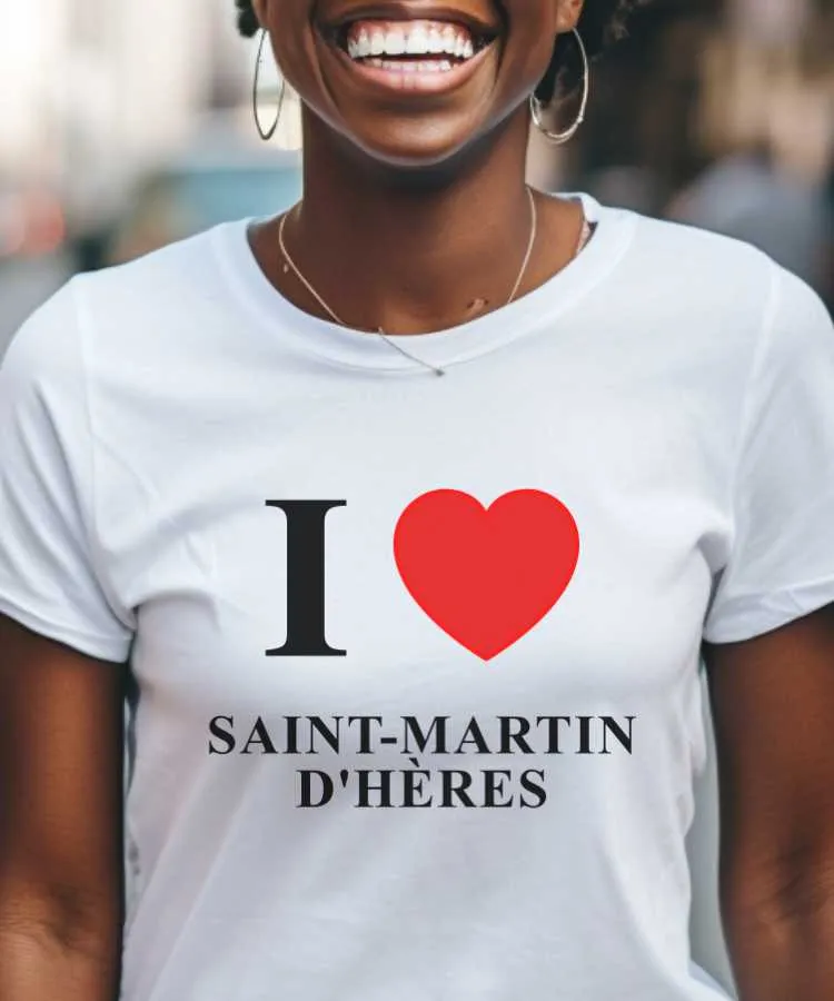 T-Shirt I love Saint-Martin-d'Hères