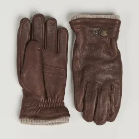 Utsjö Fleece Liner Buckle Elkskin Glove Chestnut