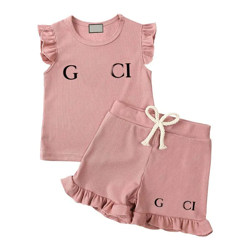 Vêtements De Luxe Ensemble Design De Bébé Vêtements Pour Bébé Costumes De Marque Bébés Ensembles Garçons Filles En Deux Pièces V